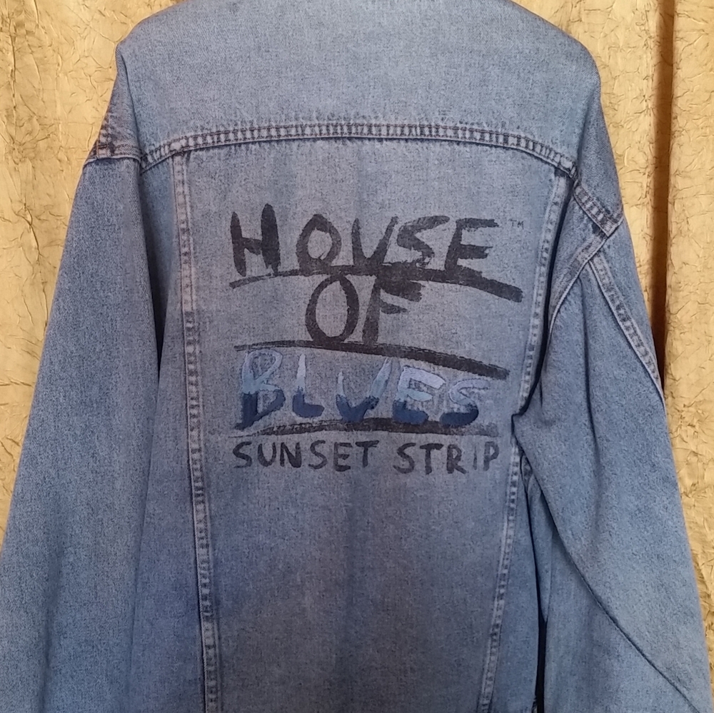 House of Blues Sunset Strip 1st year Jean Jacket size L